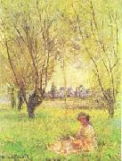 Claude Monet Woman Seated Under the Willows USA oil painting reproduction